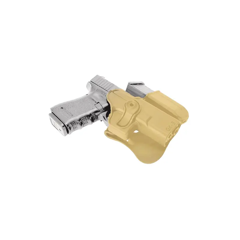 Glock 19/23/25/32 Level 3 Retention Roto Paddle Holster – Tan 1