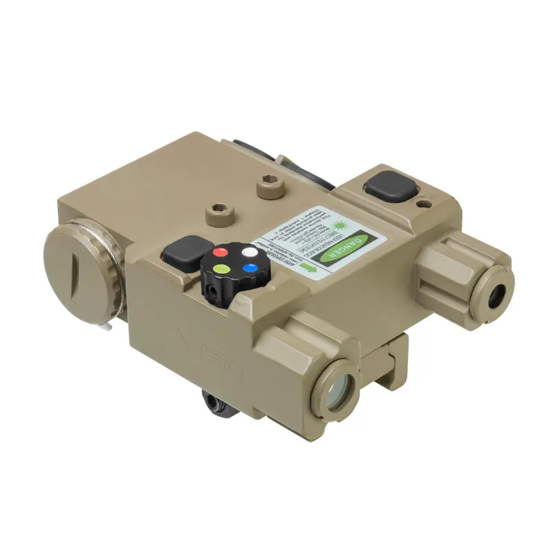 Green Laser 4× Led Navigation Light Box – Quick-Release Tan Mount 1