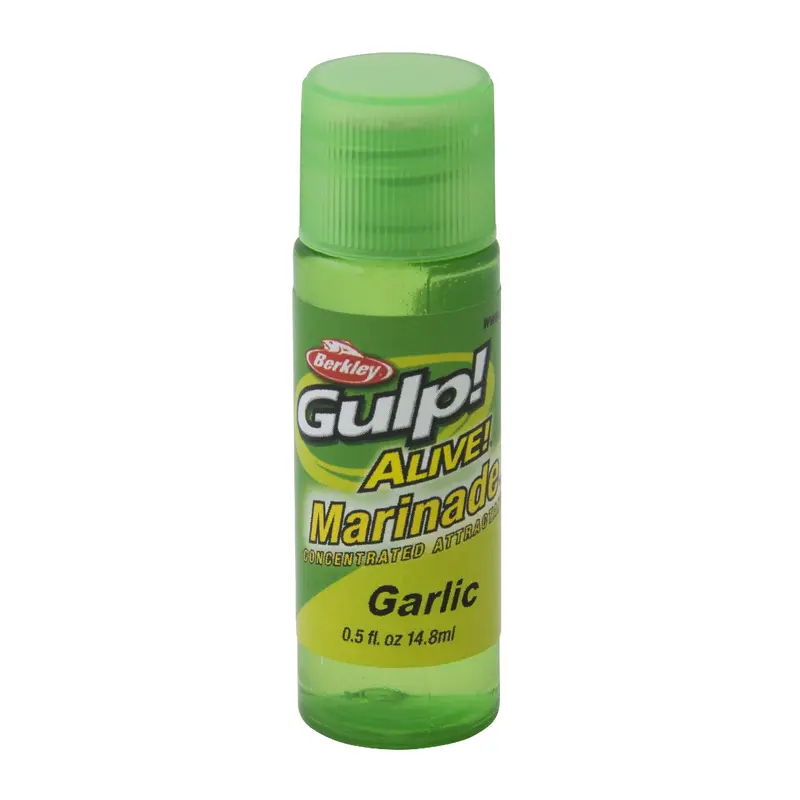 Gulp! Alive! Marinade Attractant – Garlic Scent & Flavor, 1–2 Oz Bottle 1