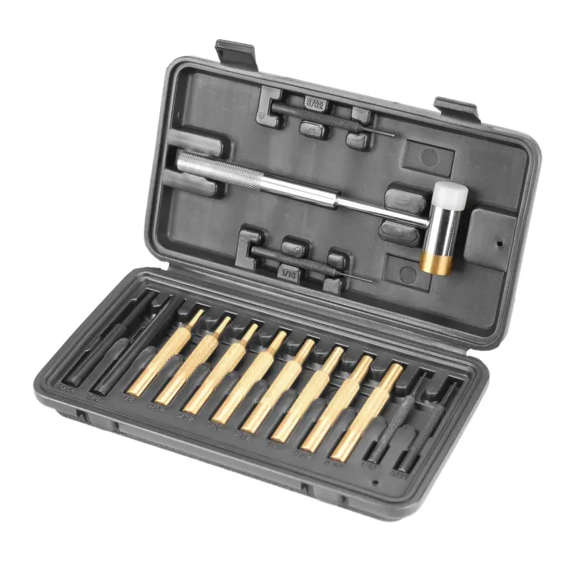 Hammer And Punch Tool Set – 10-Piece Combo In Durable Plastic Case 1