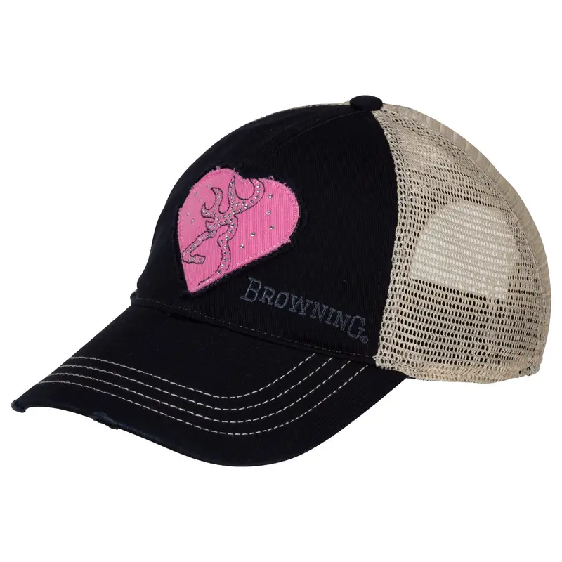 Heartbreaker Adjustable Cap – Navy Base With Pink Accents 1