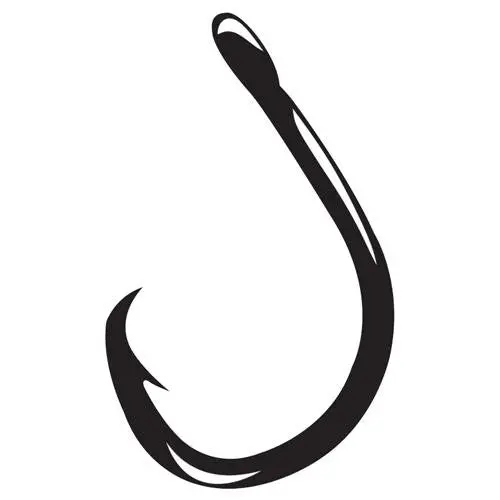 Heavy-Duty Live Bait Circle Hook – Size 5/0, Non-Shine Black, Pack Of 6 1