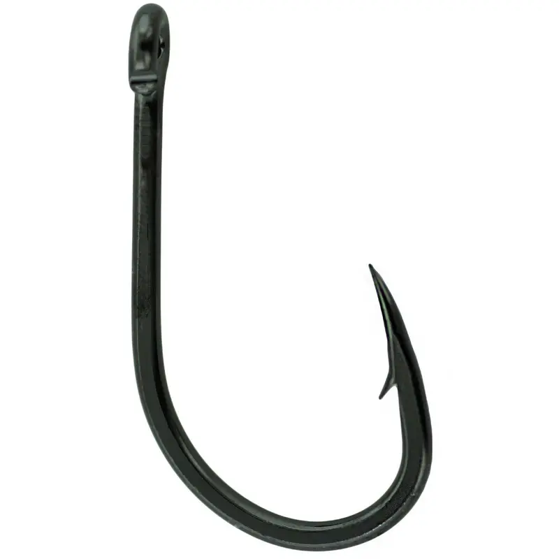 Heavy-Duty Octopus Hook – Size 4/0, Straight Eye, Inline Point, Non-Shiny Black (Pack Of 6) 1