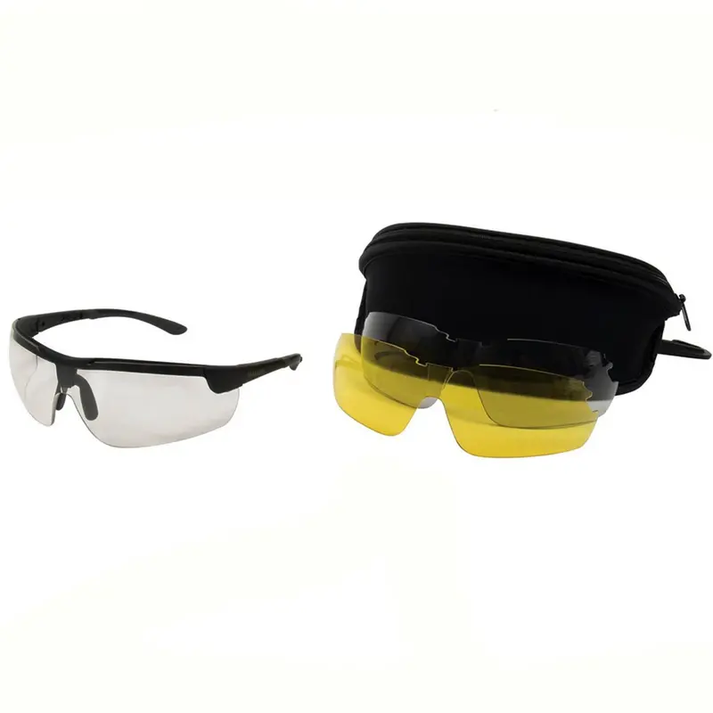 Ion Ballistic Shooting Glasses – Triple-Lens Protective Eyewear Set 1