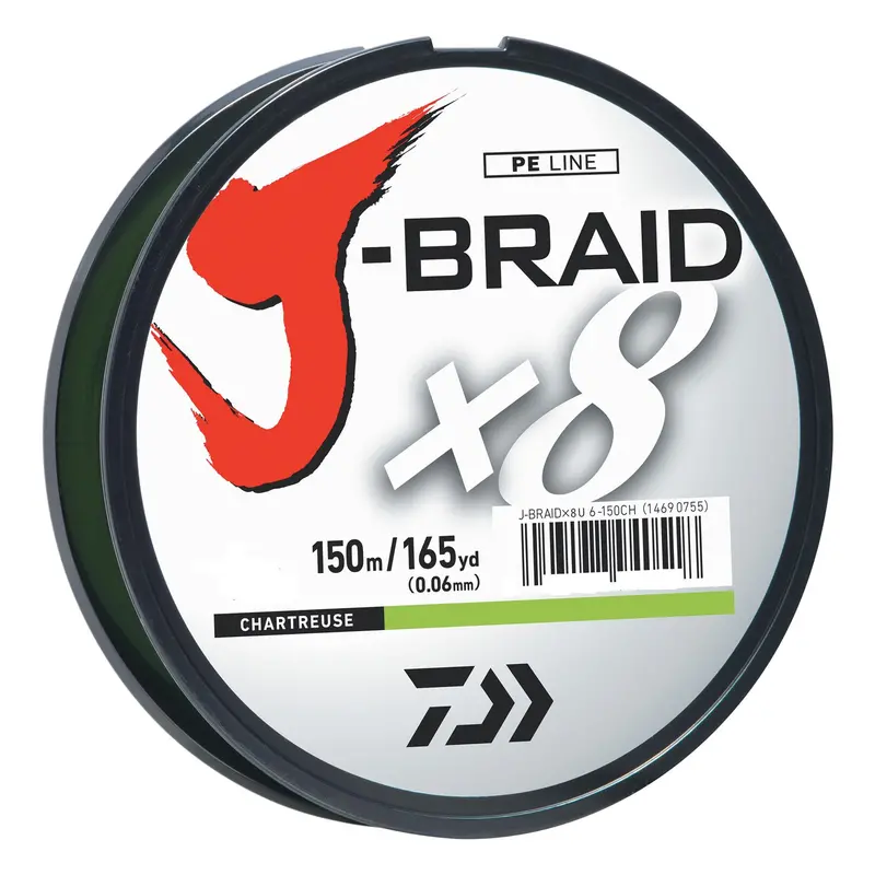 J-Braid Braided Fishing Line – 40 Lb Test, 165 Yards (150M), Chartreuse Spool 1