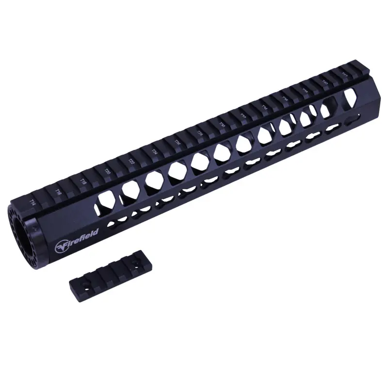 Keymod Free-Floating Handguard – 12-Inch Aluminum Rail, Matte Black Anodized 1