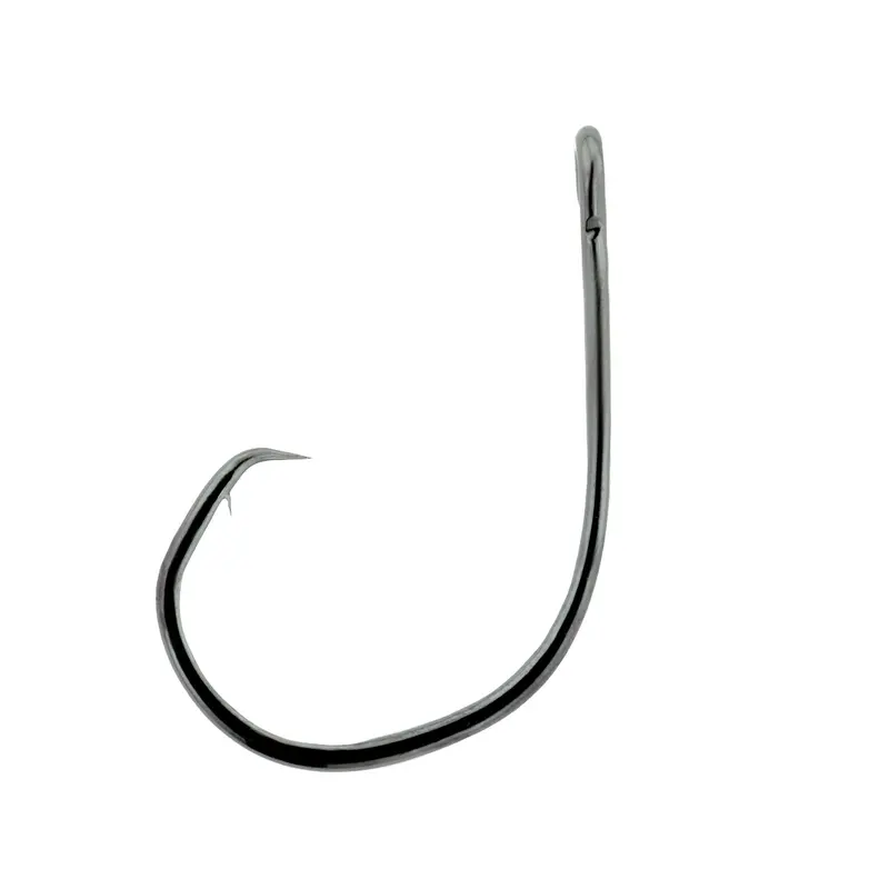 Lazer Circle Hook – Platinum Black Mid-Wire Non-Offset, Size 13-0, 5-Pack 1