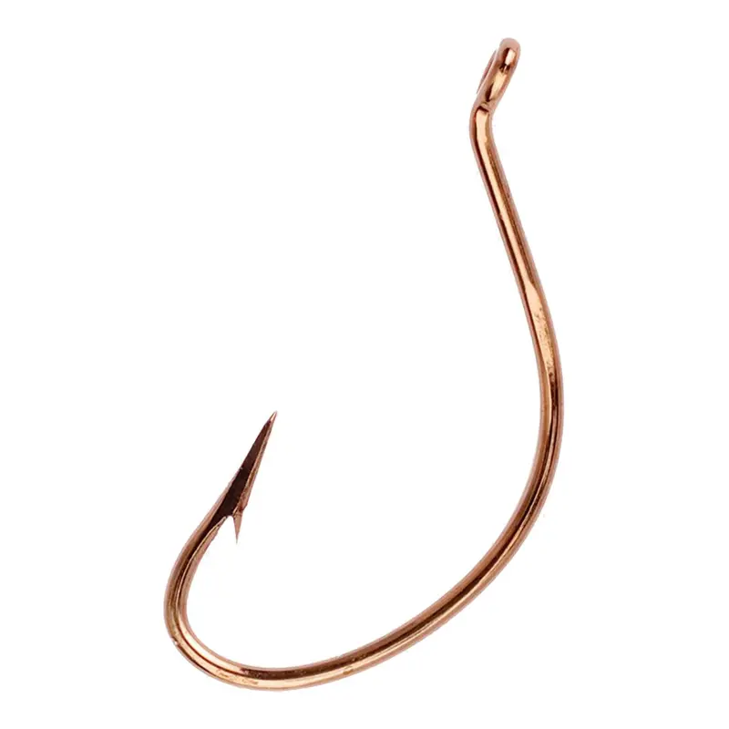 Lazer Kahle Up-Eye Offset Fishing Hook – Bronze, Size 1 (Pack Of 10) 1