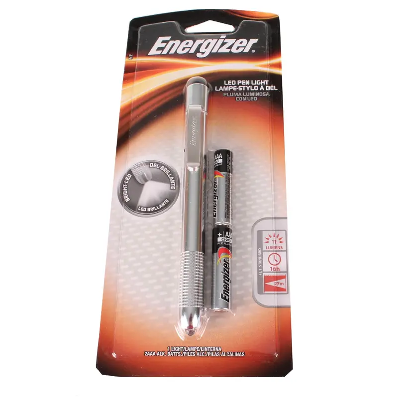 Led Pen Light – 11-Lumen Aluminum Body, Powered By 2 Aaa Batteries 1