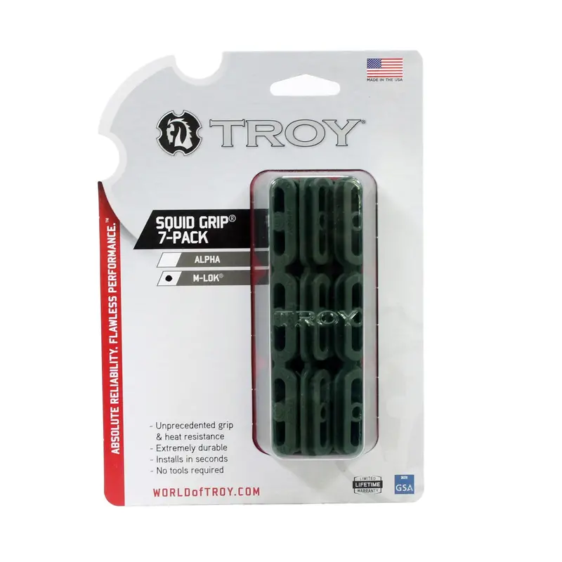 M-Lok Squid Grip – Olive Drab Green Textured Surface 1