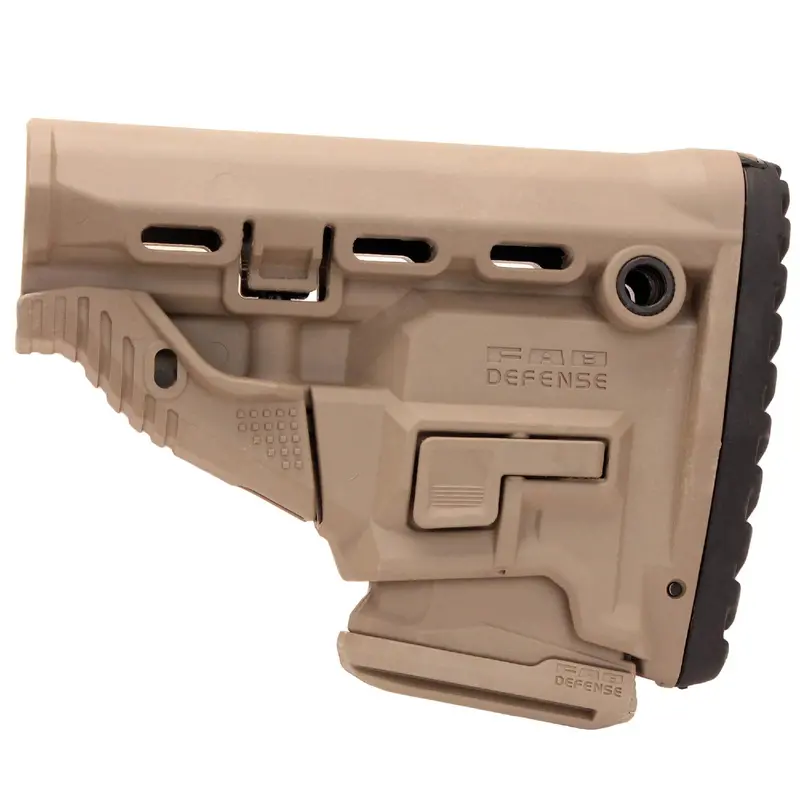 M4/Ar-15 Survival Stock With Integrated Mag Carrier – Dark Earth Tone 1