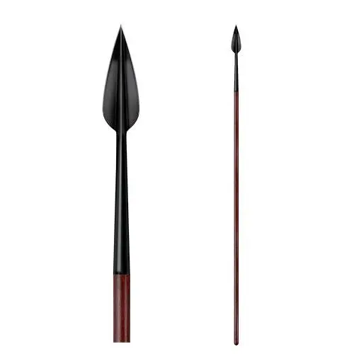 Maa Classic Leaf-Shaped Spear Weapon Accessory 1