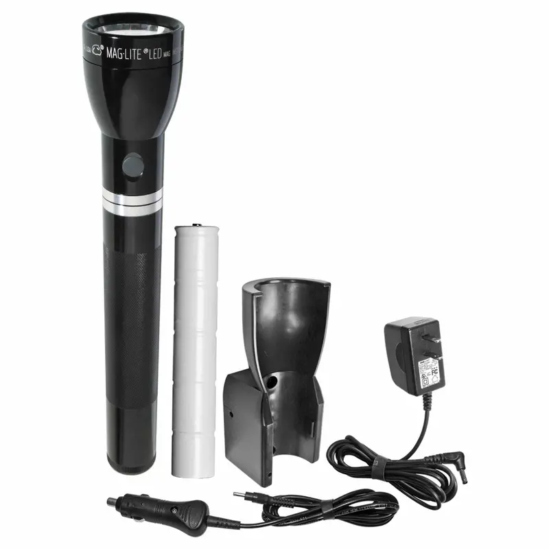 Magcharger Led Rechargeable Flashlight – Includes 120V Ac Charger And 12V Dc Adapter 1