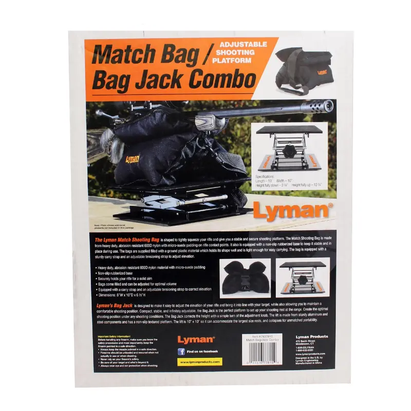 Match Shooting Combo: Precision Bag + Scissor Lift Support System 1