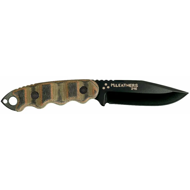 Matt Would Go Fixed-Blade Knife – 4-Inch Carbon Steel With Camo Micarta Handle (Boxed) 1