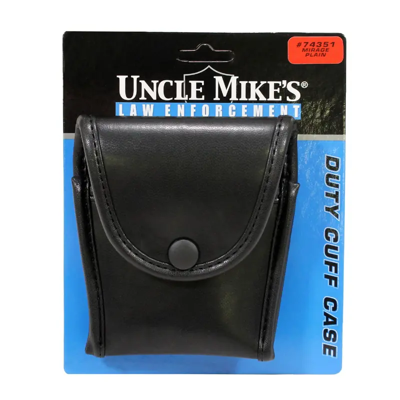 Mirage Compact Flap Cuff Case – Sleek Plain Black Finish 1
