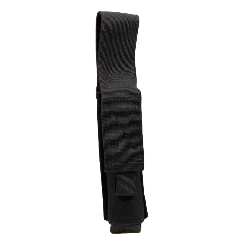 Molle-Compatible Baton Pouch – Tactical Black Nylon 1