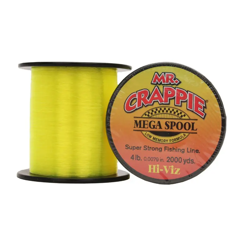 Mr. Crappie Mega Spool Fishing Line – High-Visibility, 4-Pound Test Strength 1