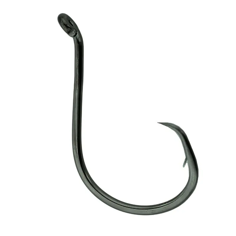 Octopus Circle Hook – Size 7-0, Offset Point, Non-Shine Black Finish (Pack Of 25) 1