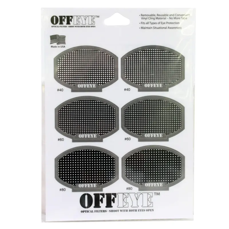 Off-Eye Optical Lens Filter Kit – 40/60/80% Light Transmission Options 1