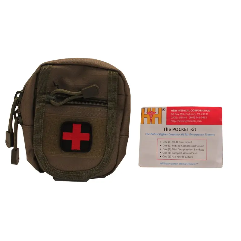 Olive Green Compact Trauma Kit – Portable Emergency Medical Kit 1
