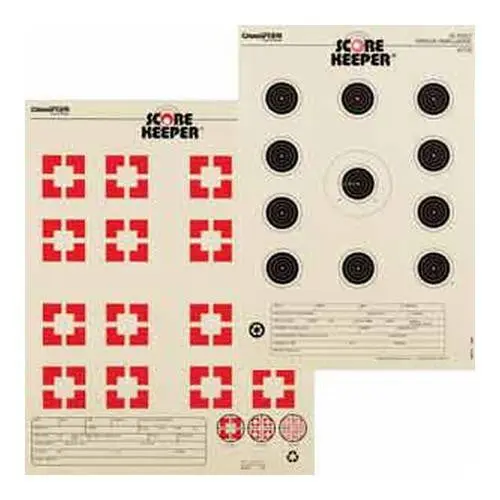 Orange Bullseye Pistol Targets – 50-Foot Slowfire, Pack Of 12 1