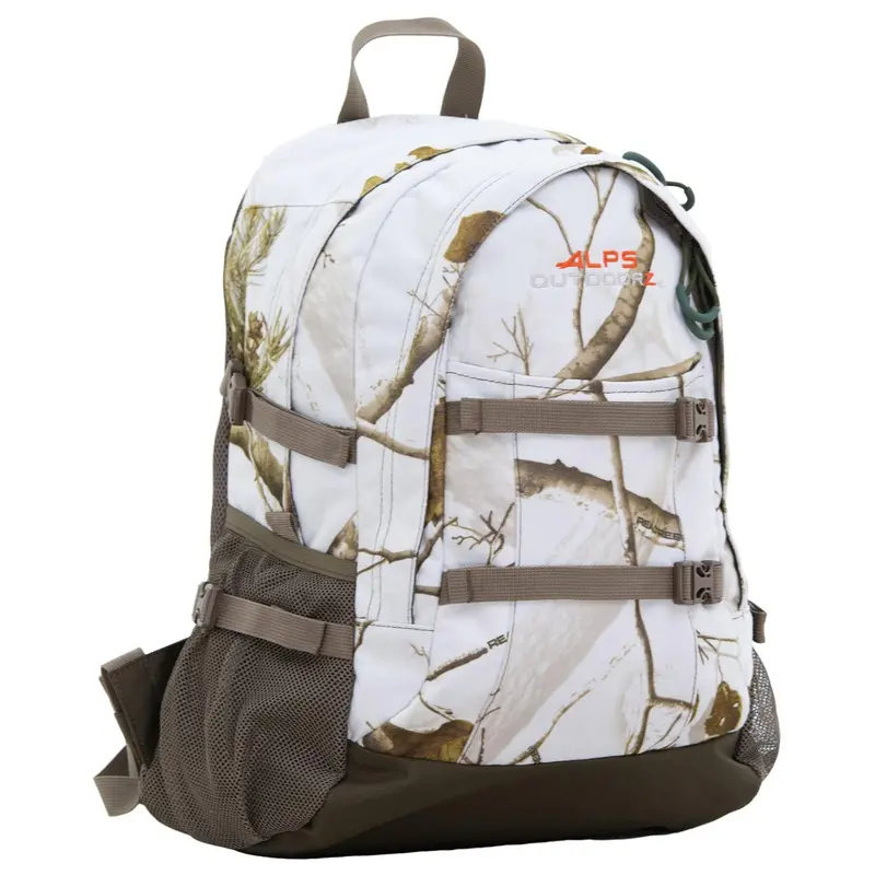 Outdoorz Crossbuck All-Purpose Backpack – Snow Camo Design 1