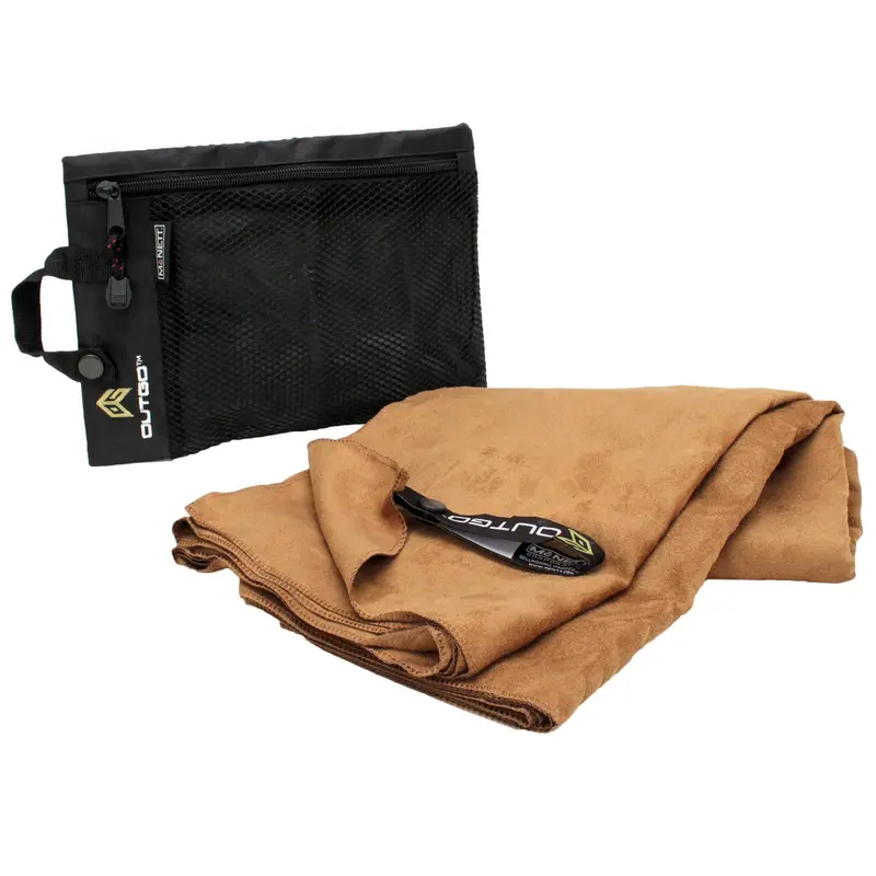 Outgo Large Microfiber Cleaning Towel – Mocha Color, Ultra-Soft Fabric 1