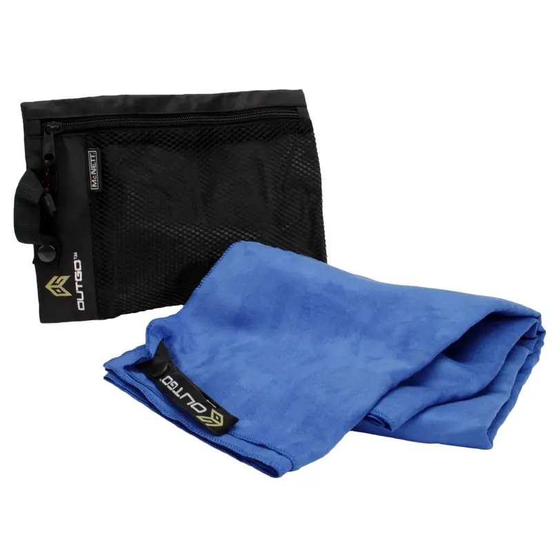 Outgo X-Large Cobalt Microfiber Towel – Premium Weave, Fade-Resistant Dye 1