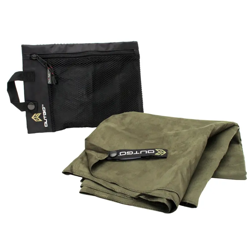 Outgo X-Large Moss Microfiber Towel – Extra Coverage & Rapid Dry Time 1