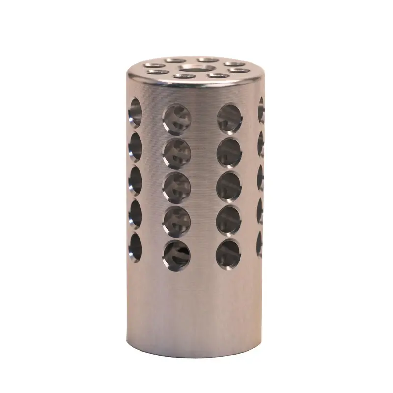 Pac-Lite 1-Inch Compensator – Brushed Silver Coating 1