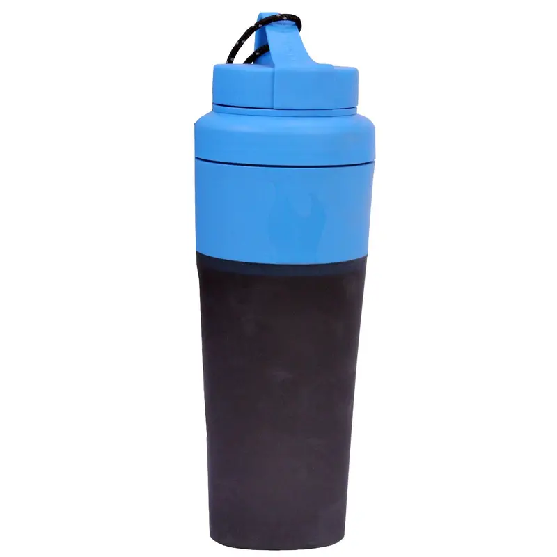 Pack-Up Collapsible Bottle – Cyan Colorway 1