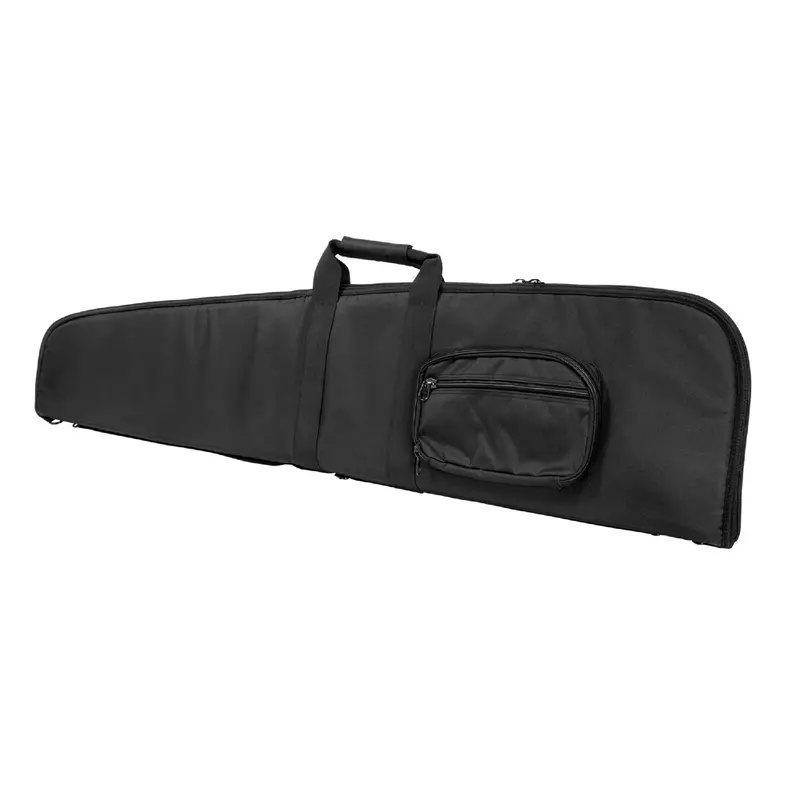 Padded Scoped Rifle Case – 52" Long × 13" High, Black Exterior 1