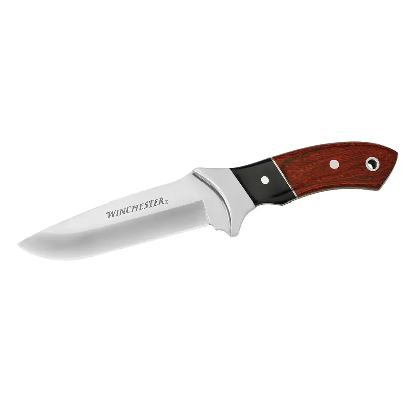 Pakka Wood Fixed-Blade Knife – Large Drop-Point Design 1