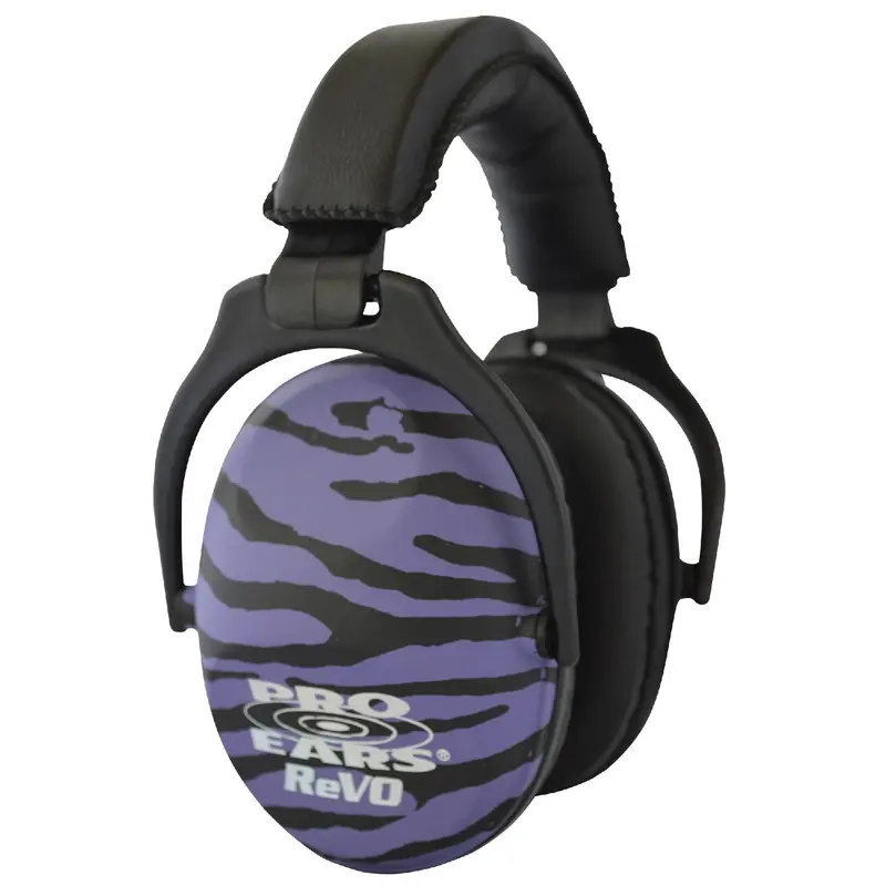 Passive Revo Hearing Protector – 25Db Nrr, Purple Zebra Camo 1