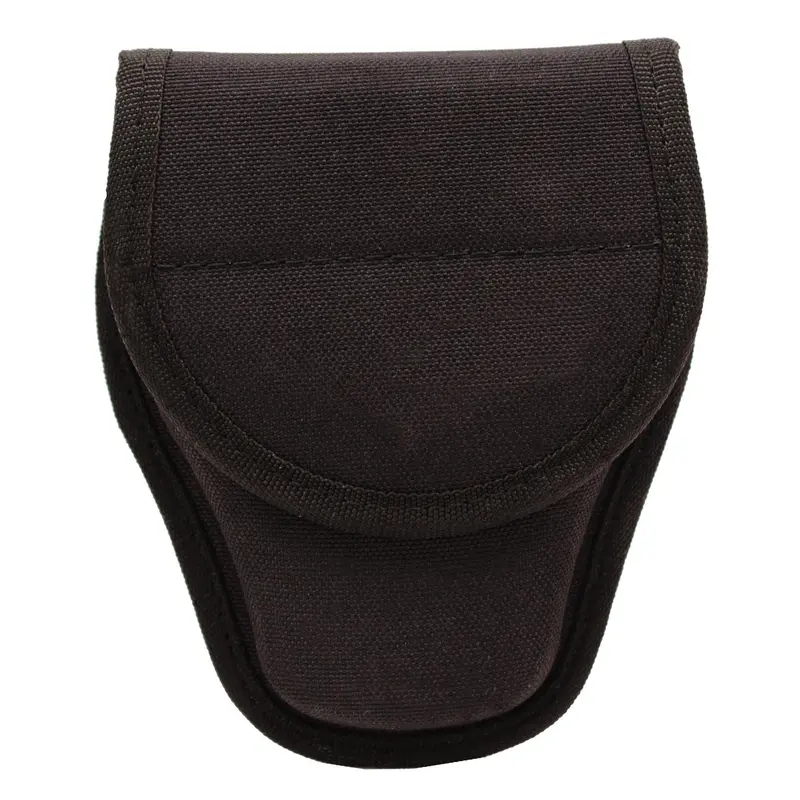 Patroltek Covered Cuff Case – Black Nylon Handcuff Storage Sleeve 1