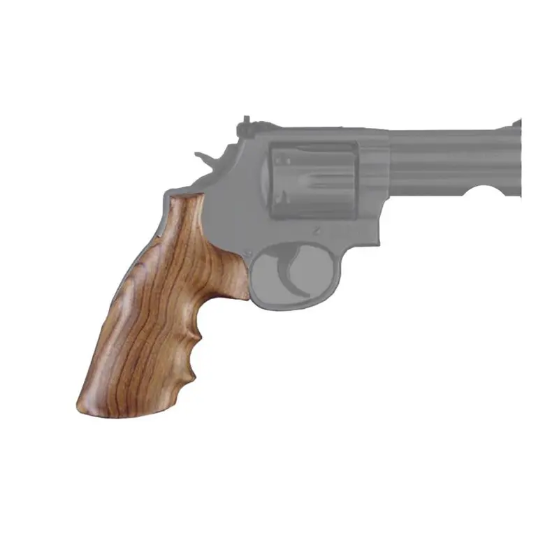 Pau Ferro Wood Grip Set For K Or L Frame Revolver Round Butt Conversions 1