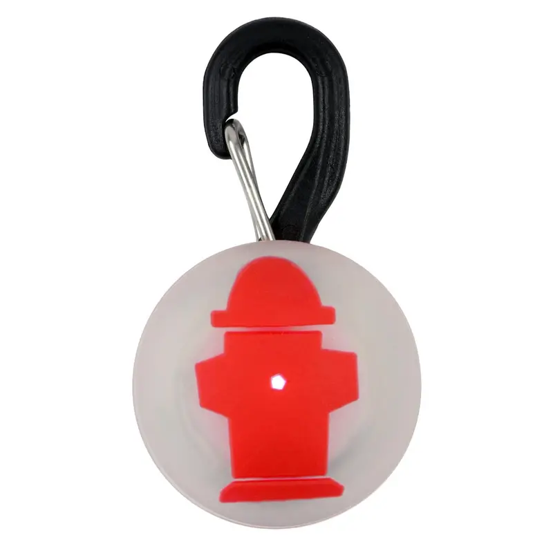 Petlit Led Collar Light – Red Hydrant-Themed Flash Mode 1