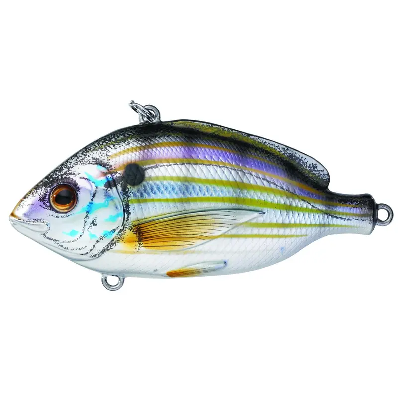 Pinfish Rattlebait – Saltwater 3" Lure, Natural-Metallic Finish, #2 Hook, Versatile Depth Control 1