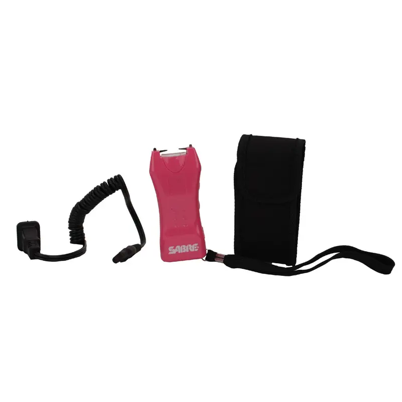 Pink 600,000-Volt Stun Gun With Protective Holster 1