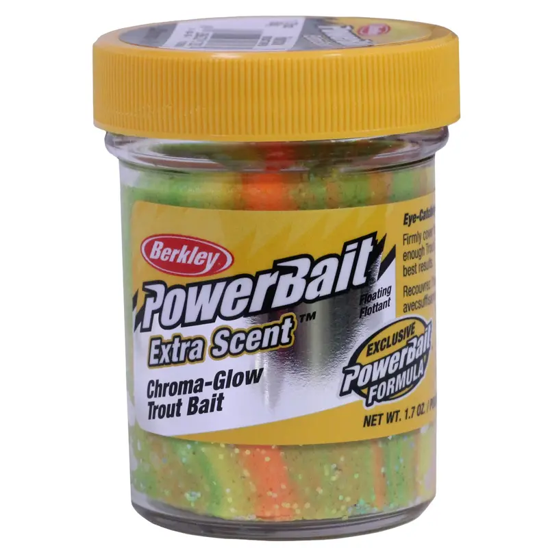 Powerbait Glitter Chroma-Glow Dough Bait – Rainbow Glitter Variant, Scented Soft Bait 1