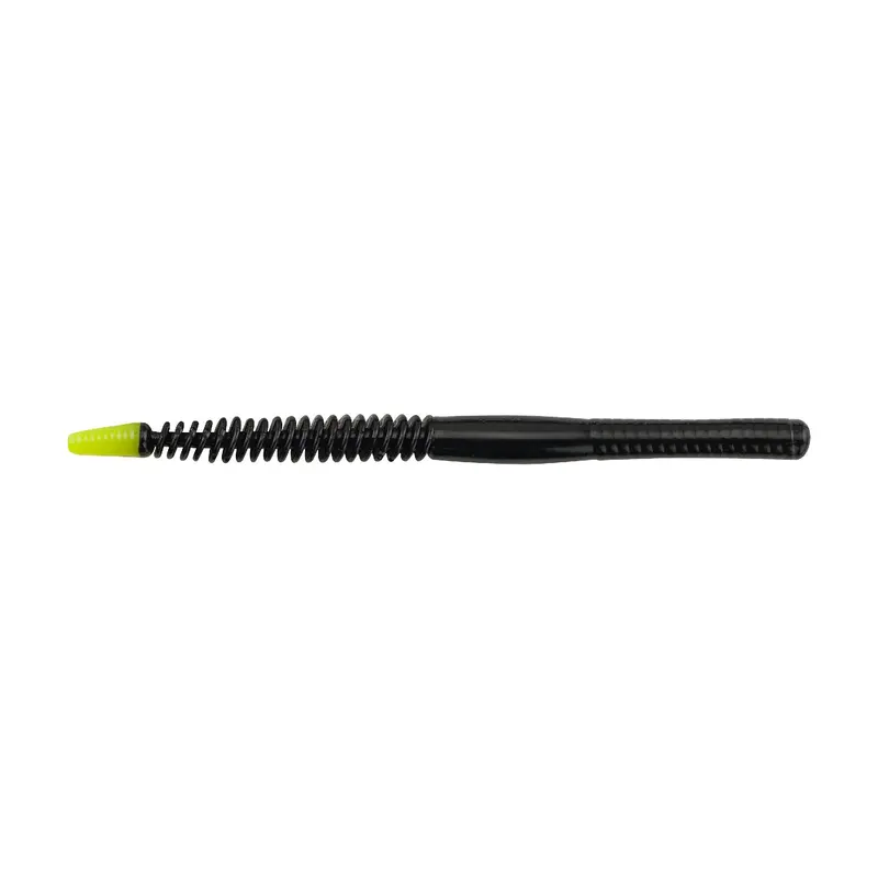 Powerbait Shaky Snake 5-Inch Soft Plastic Bait In Black-Chartreuse (Pack Of 8) 1