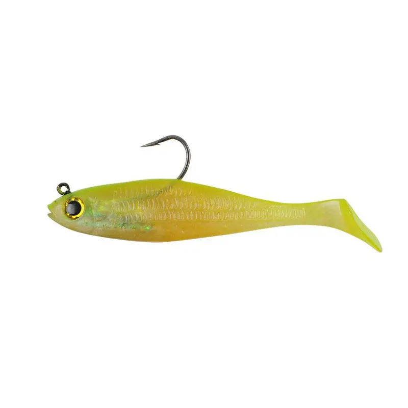Powerbait Swim Shad 3" Soft Lure – Shiner Chartreuse (Pack Of 5) 1