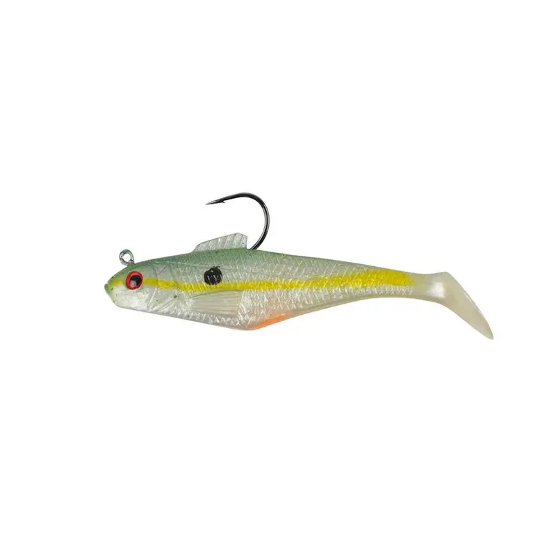 Powerbait Swim Shad 4" Soft Bait – Chartreuse Shad Variant (3-Pack) 1