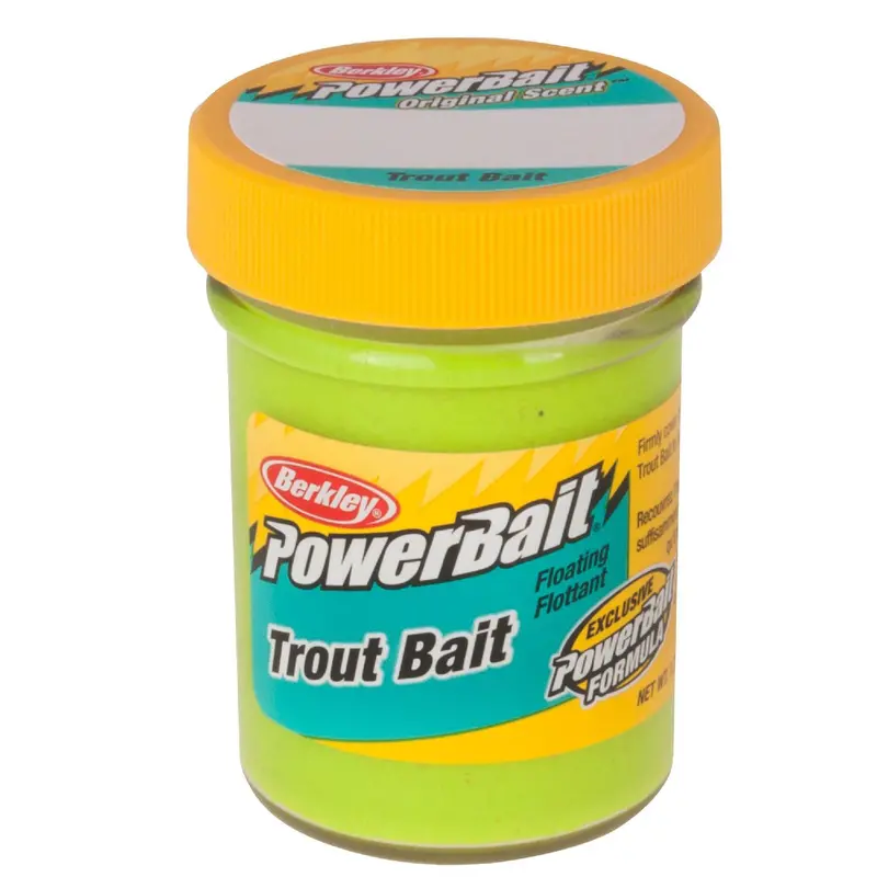 Powerbait Trout Dough – Chartreuse Scented Bait 1