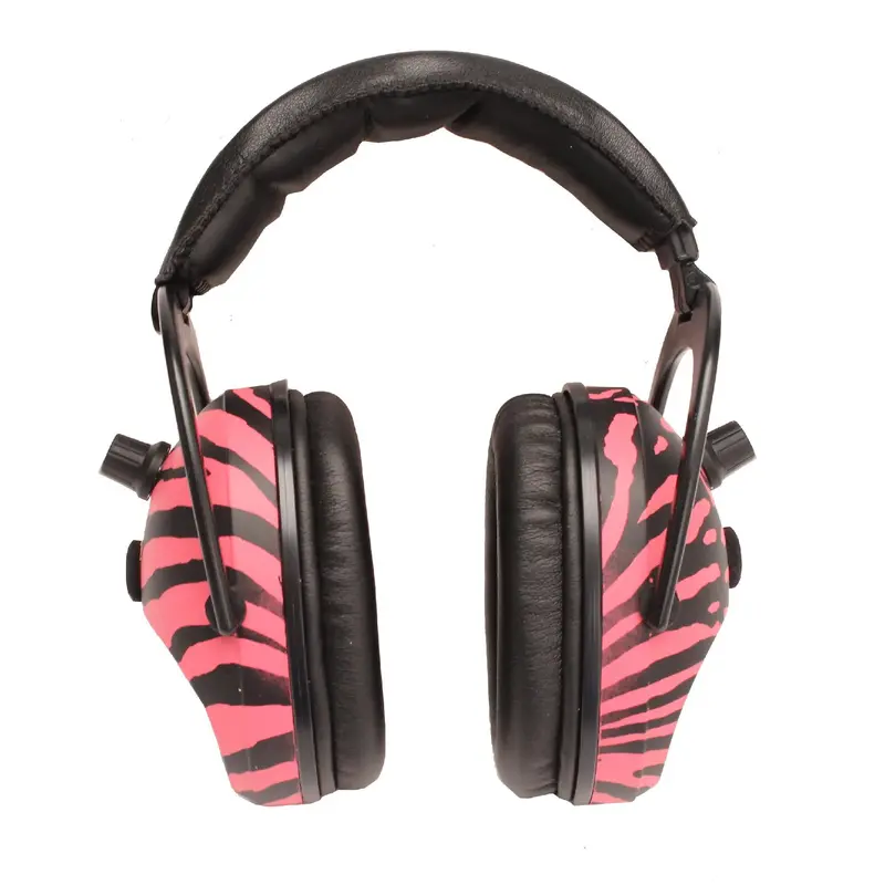 Predator Gold Hearing Protection – 26Db Nrr With Pink Zebra Camo 1