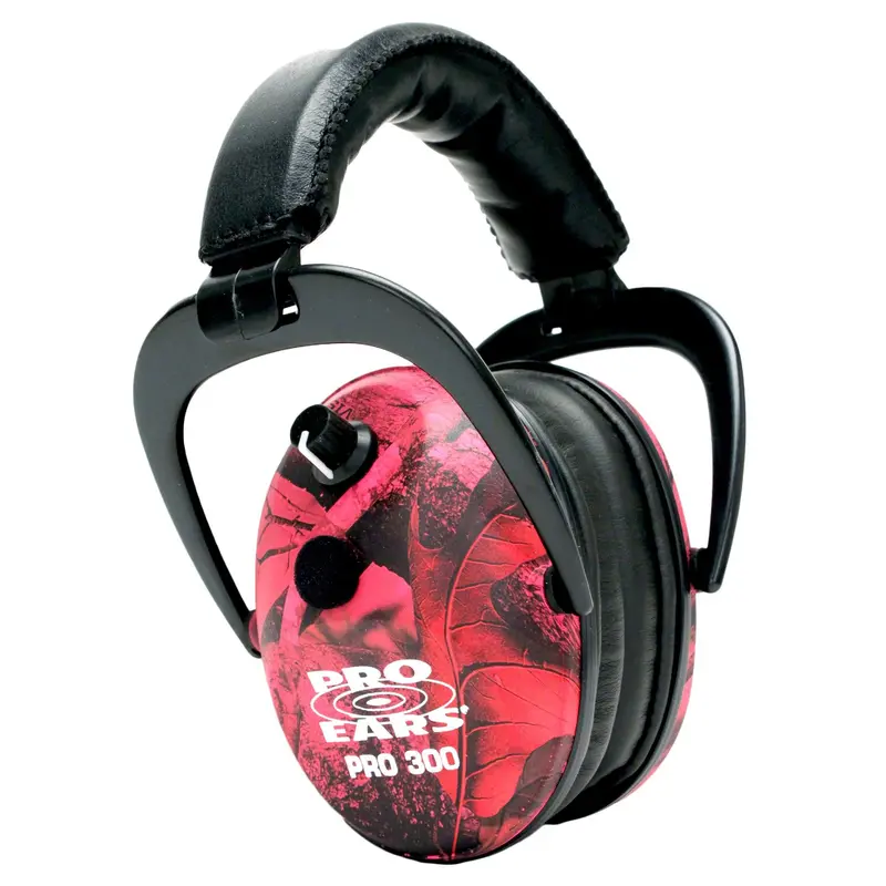 Pro 300 Hearing Protection – 26Db Nrr With Realtree Pink Camo Design 1