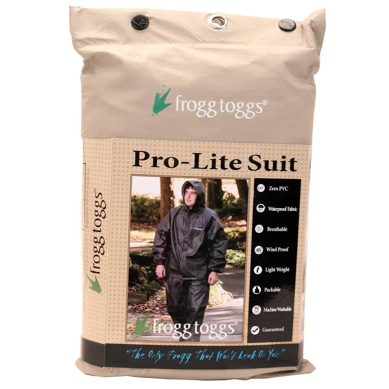 Pro-Lite Khaki Rain Suit – Medium/Large 1
