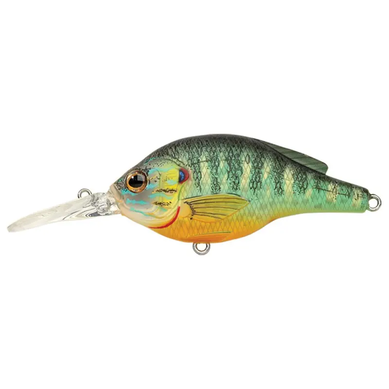 Pumpkinseed Soft Plastic Lure – Flat-Sided Roundbill Design, 2¾", #4 Hook, Natural Matte Finish, Ideal For 5–6 Ft Freshwater Depths 1
