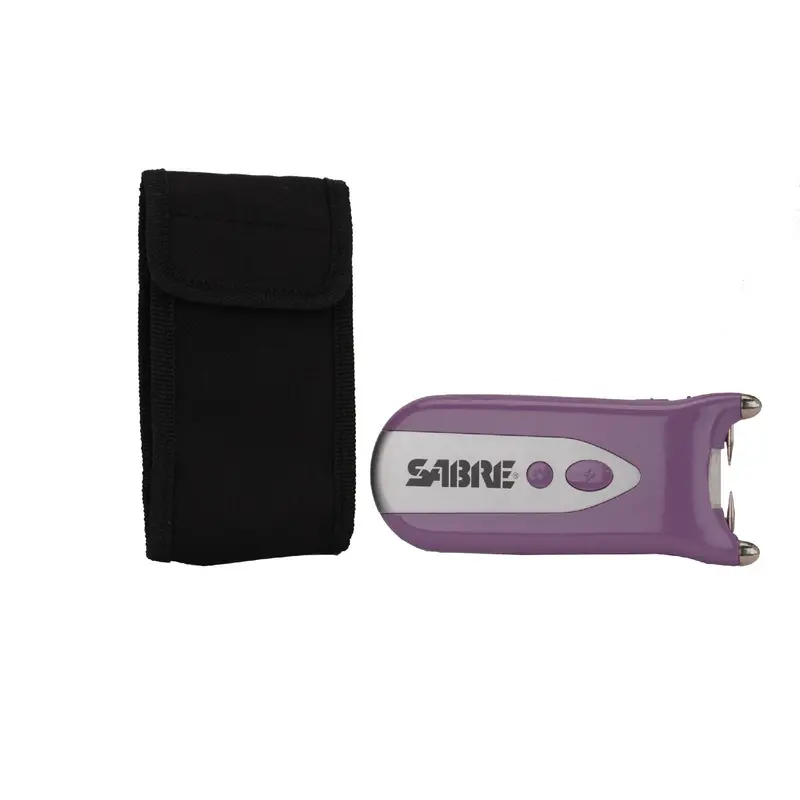 Purple 800,000-Volt Stun Gun With Carry Holster 1